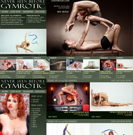 Naked gymnastics and erotic fetish