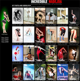 Flexible girl Nadegda - the princess of flexibility