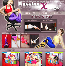 Cross legs galleries with the sexiest Russian spandex girls