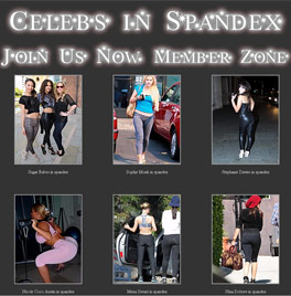 Celebrities in spandex