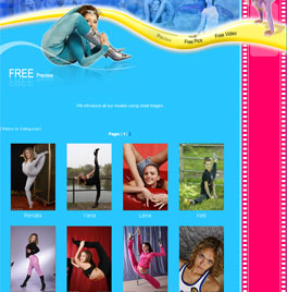 Flexible pictures and videos with young girls and their wild gymnastic exercises