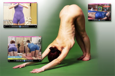 Sexy yoga with fantastic cameltoes Sexy yoga